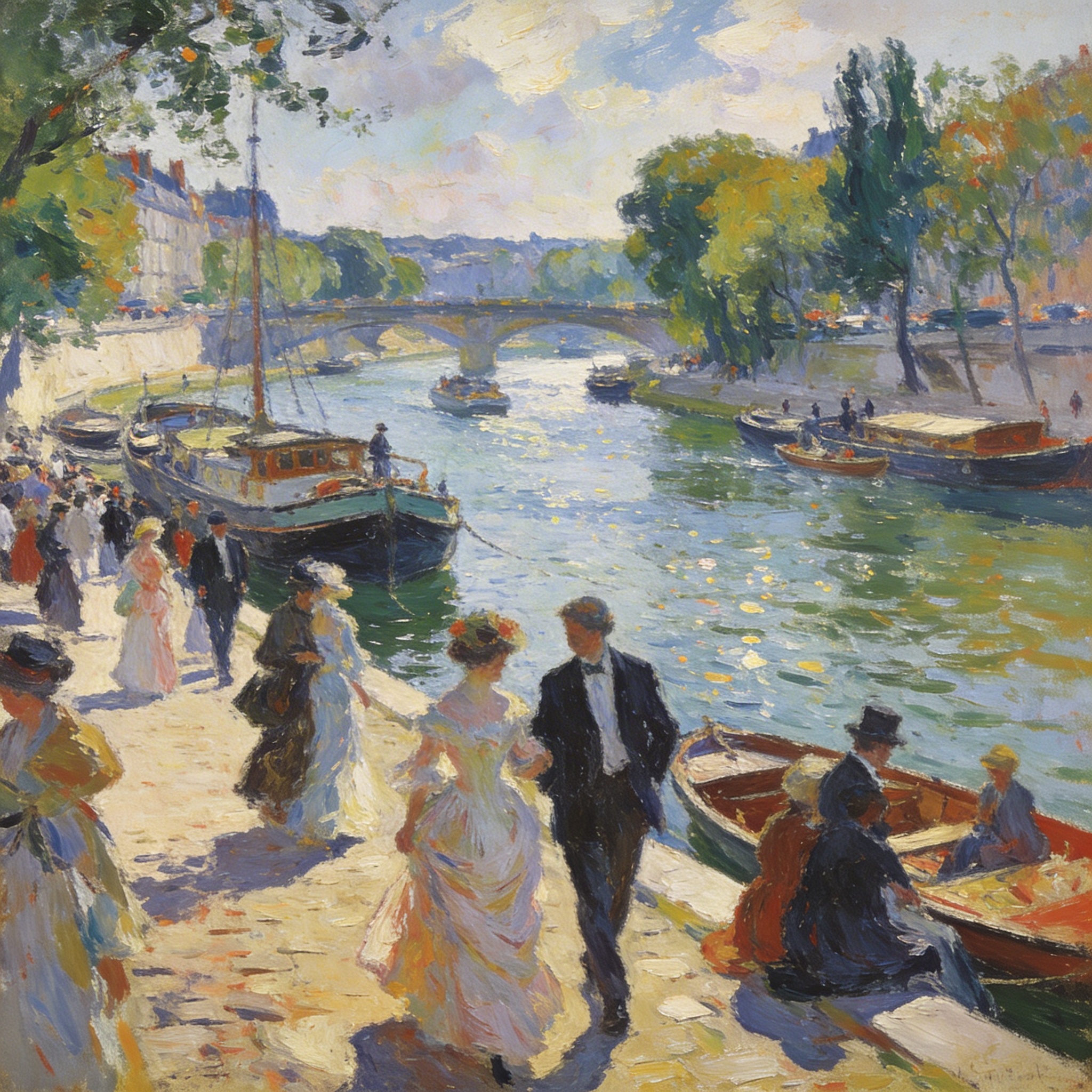 Gallery artistic style with classic paintings